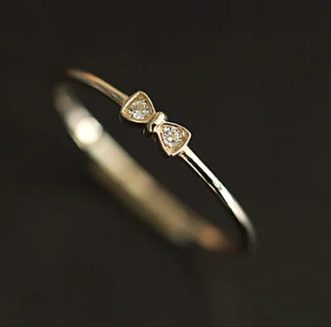 Korean Fashion Open Ring with Pearl and Zirconia