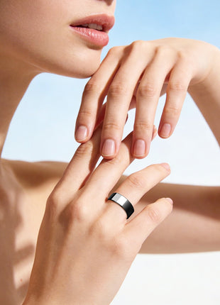 Titanium smart ring – Black – view 17