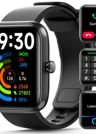 Smart watch with 1.83-inch touch screen and Bluetooth calling
