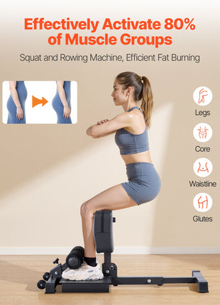 Multi‑Function Sissy Squat Machine for Leg & Core Training