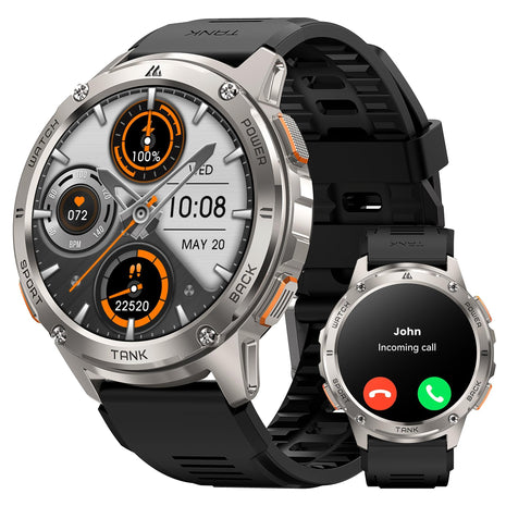 AMAZTIM T3 rugged smart watch – Silver – view 2