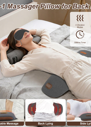 Electric Lumbar Massage Pillow – Dark Grey – view 6