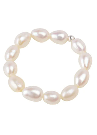 Mini Freshwater Pearl Ring in 925 Silver