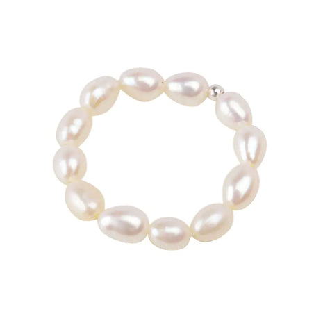 Mini Freshwater Pearl Ring in 925 Silver