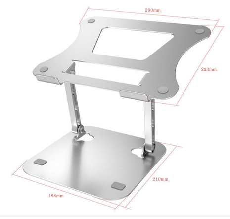 Adjustable Aluminum Laptop Stand for Ergonomic Workstation