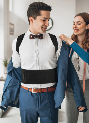 Back posture corrector with lumbar belt – view 10