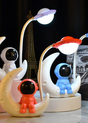 Astronaut Moon Night Light LED Desk Lamp
