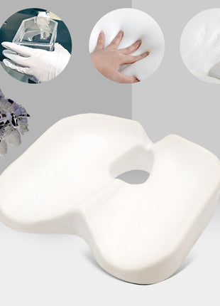Memory Foam Car Seat Cushion – White – view 4
