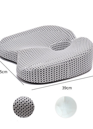 Memory Foam Car Seat Cushion – White