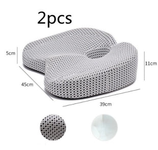 Memory Foam Car Seat Cushion – White – view 5