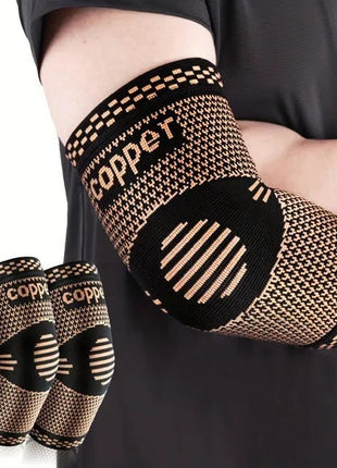 Elbow Compression Sleeves (Pair) – Support for Weightlifting & Tennis Elbow