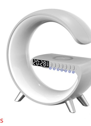 G‑Shaped LED Lamp with Bluetooth Speaker & Wireless Charger