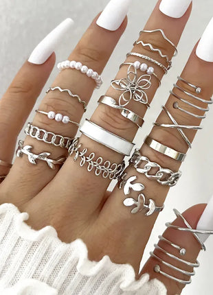 Oil Dripping Knuckle Ring Set
