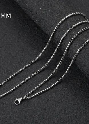 Square Pearl Stainless Steel Necklace