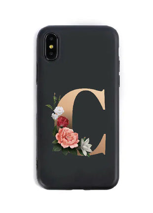 Silicone Phone Cases with English Alphabet Design
