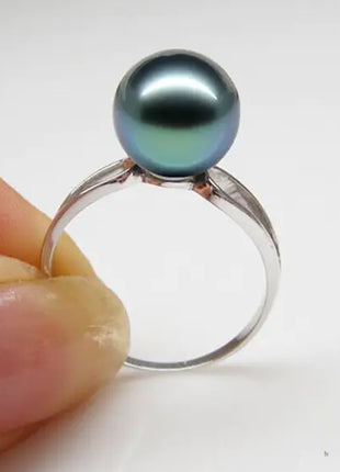 Tahitian Pearl Ring with 925 Silver Custom Design