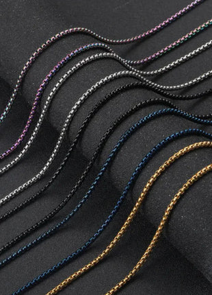 Square Pearl Stainless Steel Necklace
