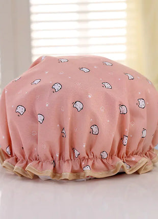 Disposable Double-layer Waterproof Shower Cap for Hair