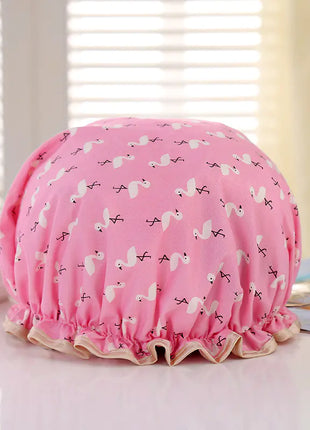 Disposable Double-layer Waterproof Shower Cap for Hair