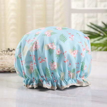Disposable Double-layer Waterproof Shower Cap for Hair