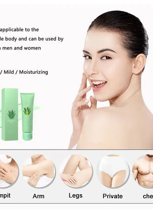 Aloe Hair Removal Cream for Body and Leg Hair
