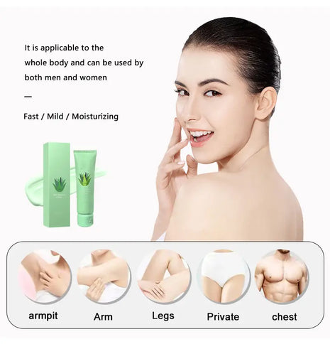 Aloe Hair Removal Cream for Body and Leg Hair
