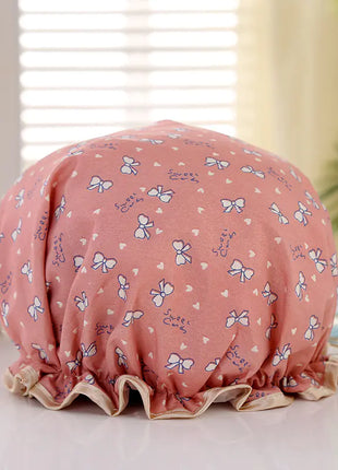 Disposable Double-layer Waterproof Shower Cap for Hair