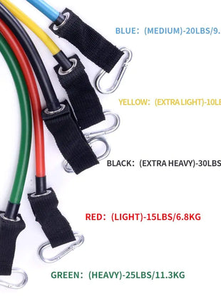 11 Pcs Resistance Bands