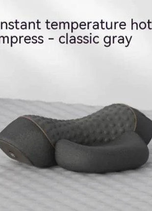 Heated cervical pillow with memory foam and ergonomic neck support