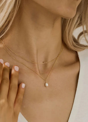 Double-Layer Pearl Necklace