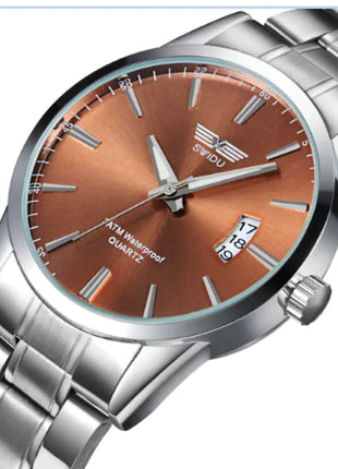 New Steel Band Watch for Men - Non-Mechanical Model
