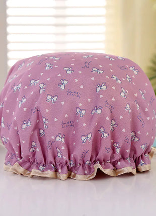 Disposable Double-layer Waterproof Shower Cap for Hair