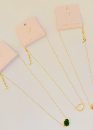 Clustered Glass Jewel Necklace-4