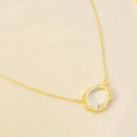 Clustered Glass Jewel Necklace-3