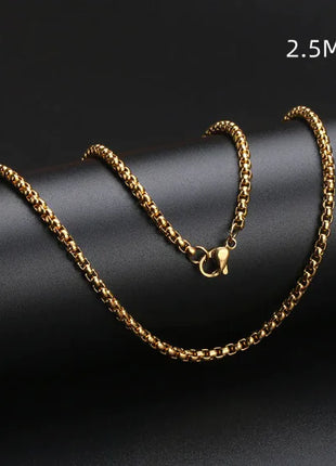Square Pearl Stainless Steel Necklace