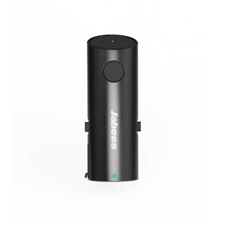 Black electronic device with 'Jabees' branding on a white background