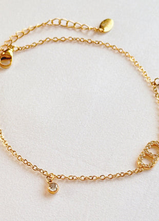 Jewel Drop Dainty Anklet-1