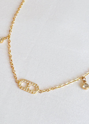 Jewel Drop Dainty Anklet-0