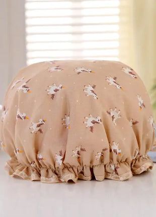 Disposable Double-layer Waterproof Shower Cap for Hair
