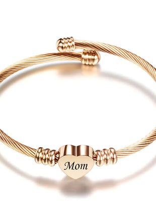 Stainless Steel Braided Bracelets for Mother's Day