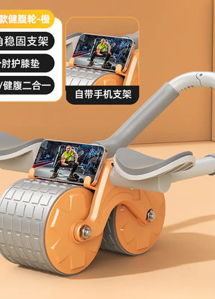 Elbow Support Ab Wheel with Automatic Rebound Fitness
