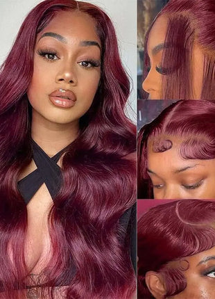Burgundy Body Wave Lace Front Wig