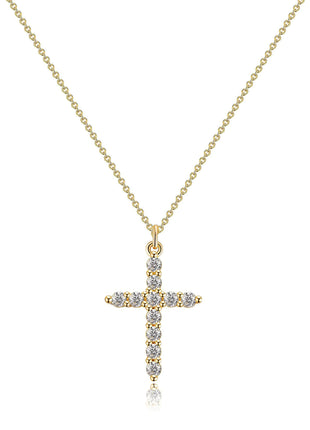 Rotatable Cross Crown Necklace