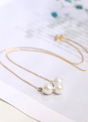 Pearl Pendant Necklace and Ring Set