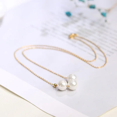 Pearl Pendant Necklace and Ring Set
