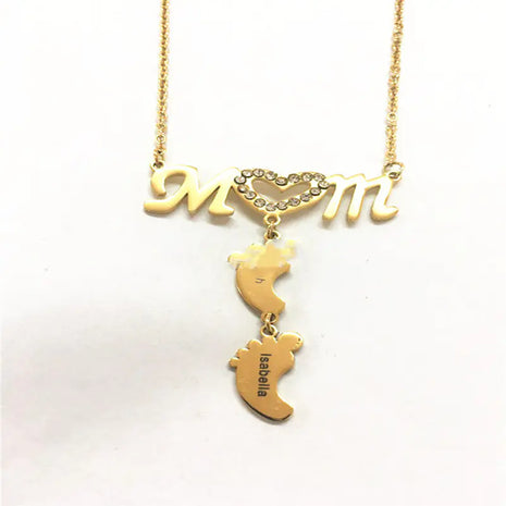 Personalized Mother's Day Stainless Steel Name Necklace