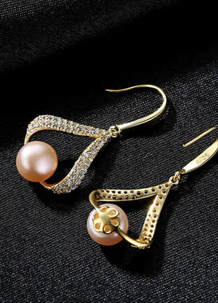 Water Drop Pearl Earrings (New Design)