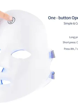 Wireless 7-Color LED Photon Face Mask