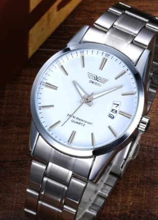 New Steel Band Watch for Men - Non-Mechanical Model