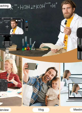 ClipWave™ Wireless Lavalier Mic , Mini Portable Microphone for iPhone &amp; Android